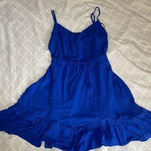 Blue mini dress